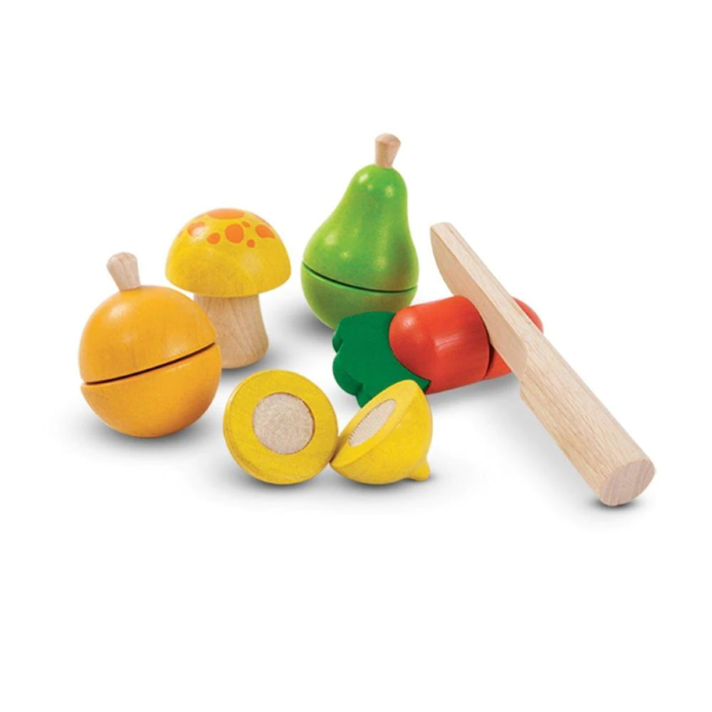 Wooden kitchen top food sets