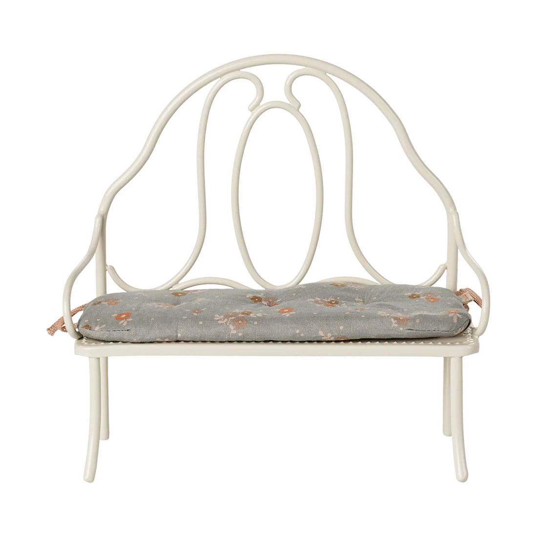 Pre Order Maileg vintage bench, miniature - off white Pre Order Maileg vintage bench, miniature - off white