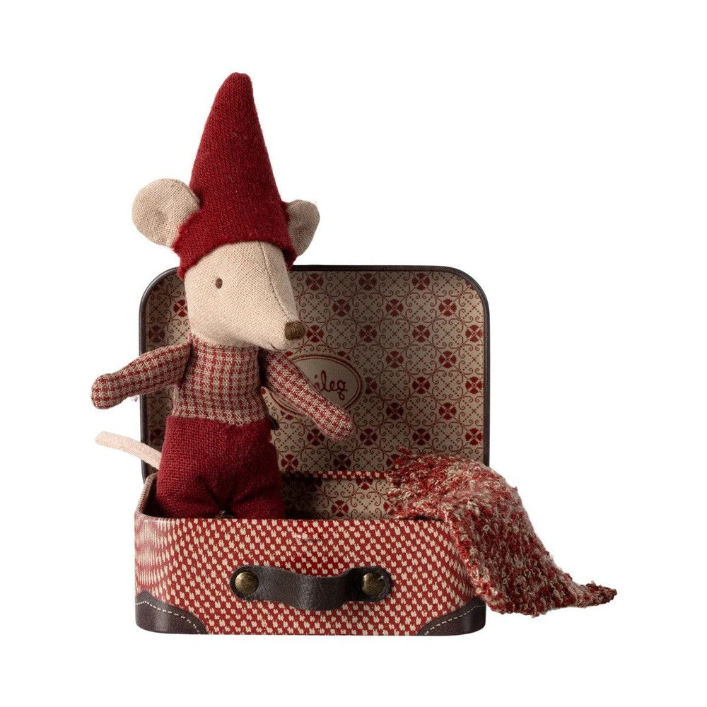 メイレグ mailegマウス　クリスマス Maileg Christmas mouse baby in suitcase – Dilly Dally Kids