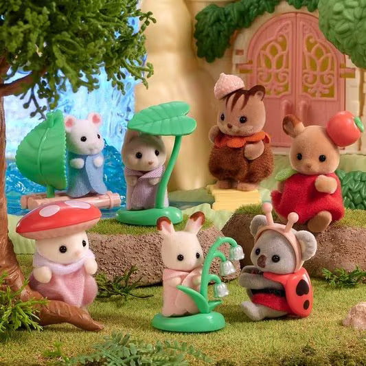 Calico Critters blind bag baby collectibles baby forest costume series Dilly Dally Kids