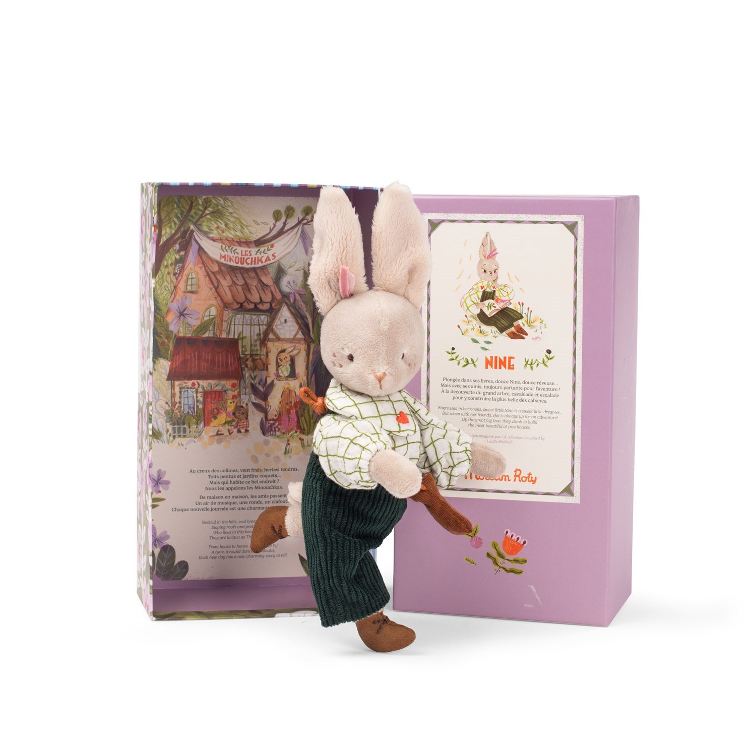 Moulin Roty Les Minouchkas Nine the rabbit – Dilly Dally Kids