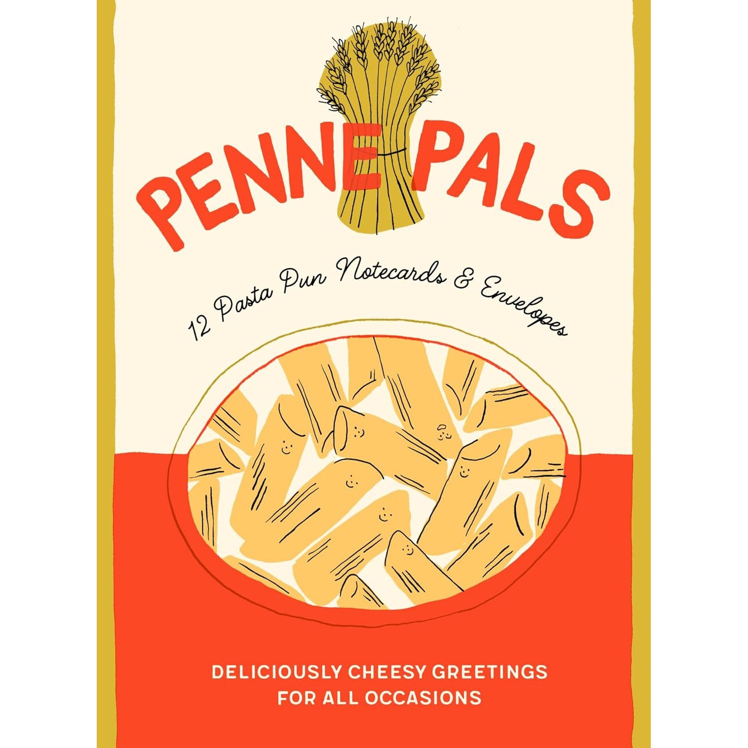 penne pals 12 pasta pun notecards and envelopes – Dilly Dally Kids