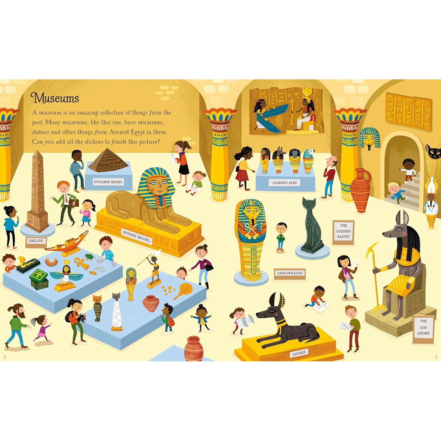 Usborne first sticker book museums – Dilly Dally Kids