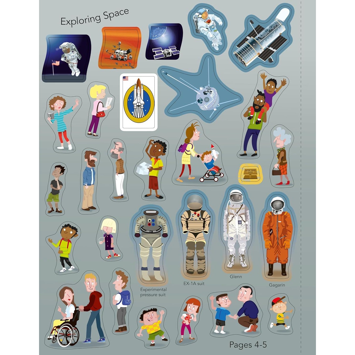 Usborne space sticker book – Dilly Dally Kids