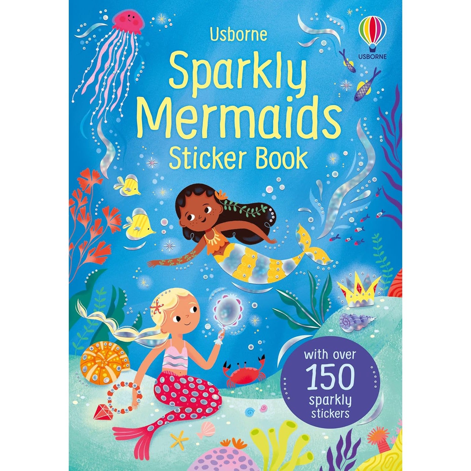 Usborne's sparkly mermaids sticker book – Dilly Dally Kids