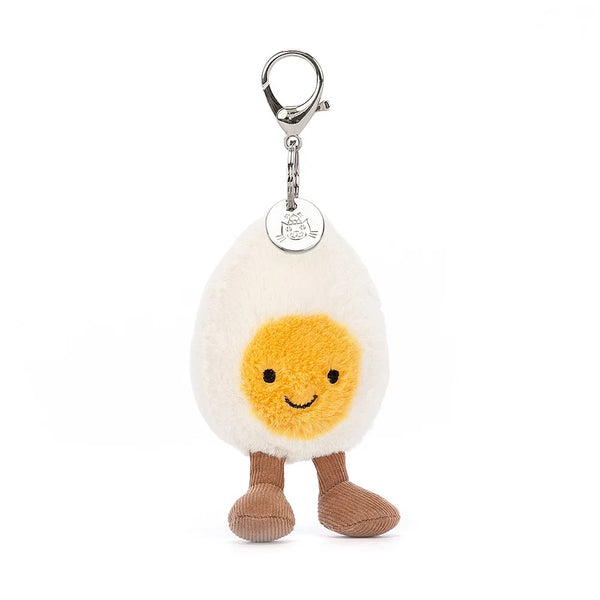  Happy Bolied Egg Bag Charm たまご Jellycat amuseable happy boiled egg bag charm – Dilly Dally Kids