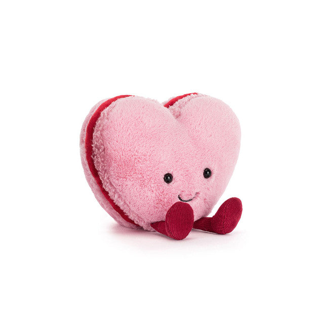 新品　ジェリーキャット　ハート　マカロン　スイーツ　ピンク　macaron Jellycat amuseable colette heart macaron pink – Dilly Dally Kids