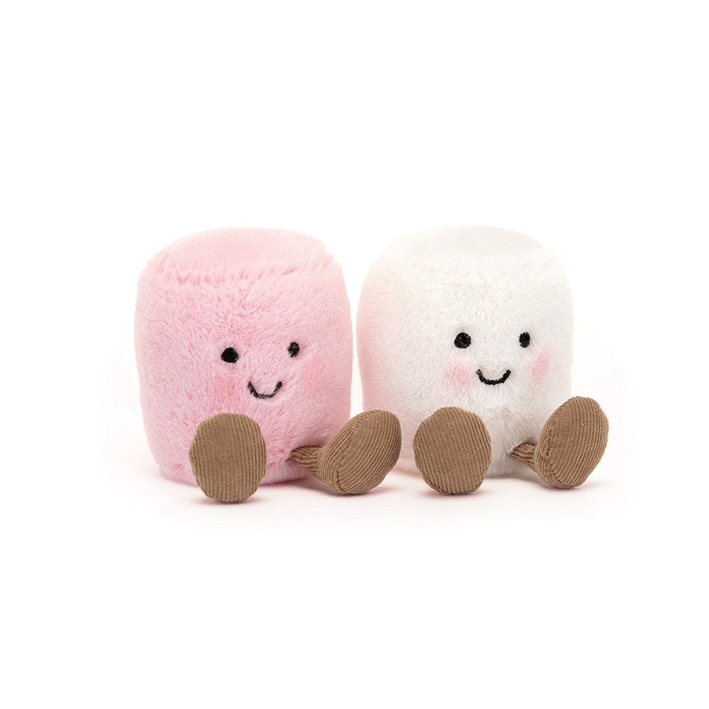 Jellycat Amuseables pink and white marshmallows – Dilly Dally Kids