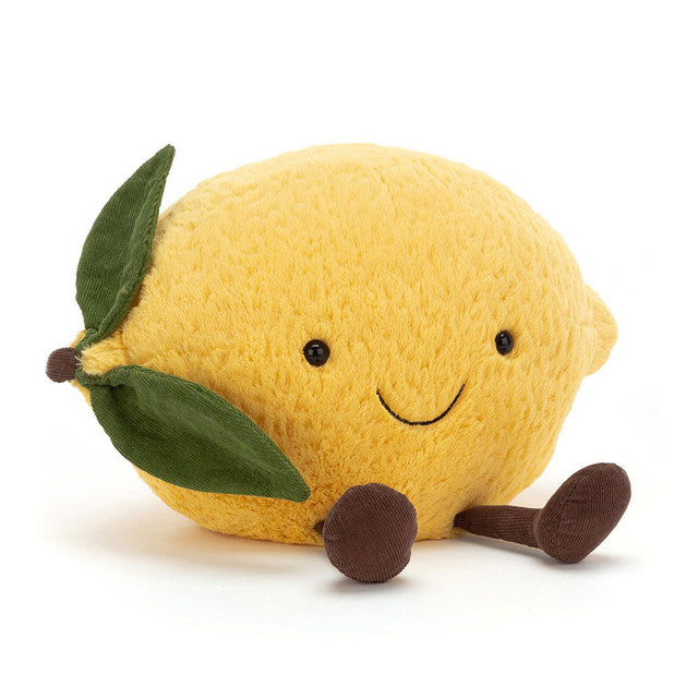  Amuseable Lemon レモン Large ぬいぐるみ Jellycat amuseable lemon – Dilly Dally Kids