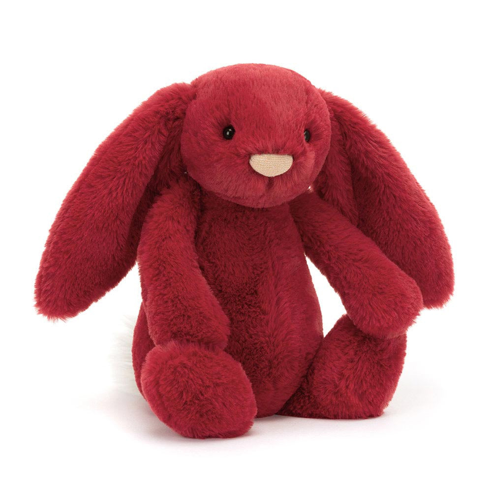  Luxe Bunny Scarlett 赤　うさぎ ぬいぐるみ Jellycat bashful luxe bunny scarlett original – Dilly Dally Kids