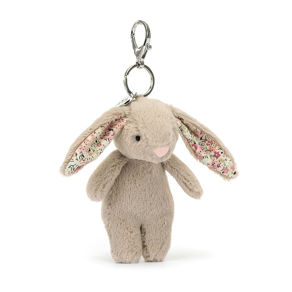 Jellycat blossom beige bunny bag charm Dilly Dally Kids