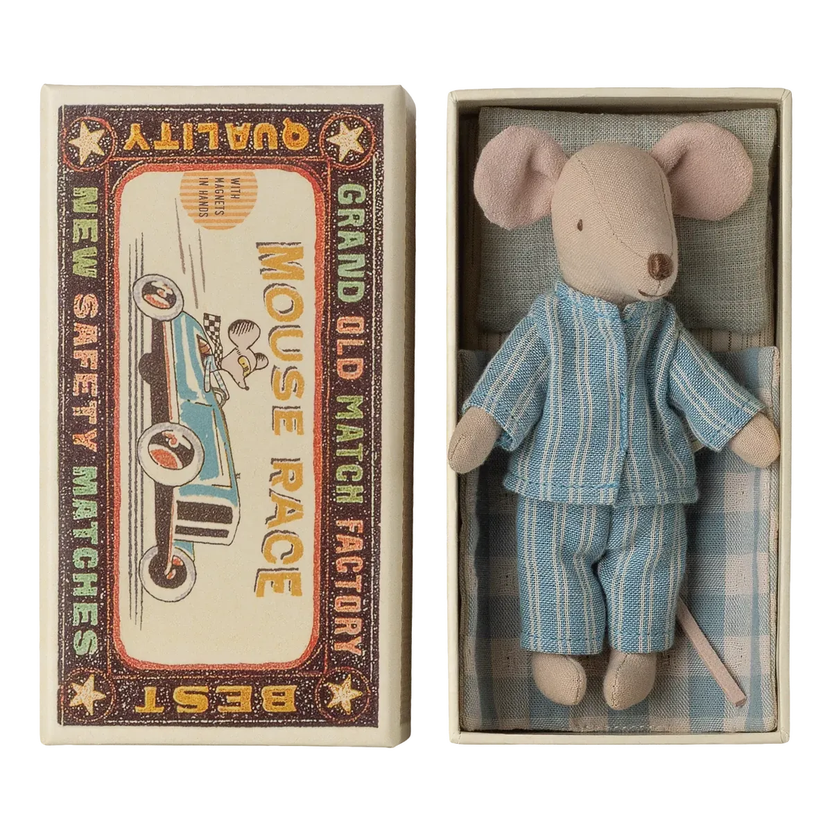 Maileg big brother mouse in matchbox – Dilly Dally Kids