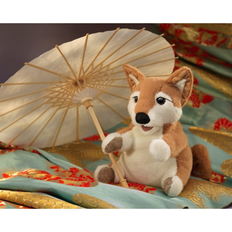 Folkmanis shiba inu puppy puppet Dilly Dally Kids