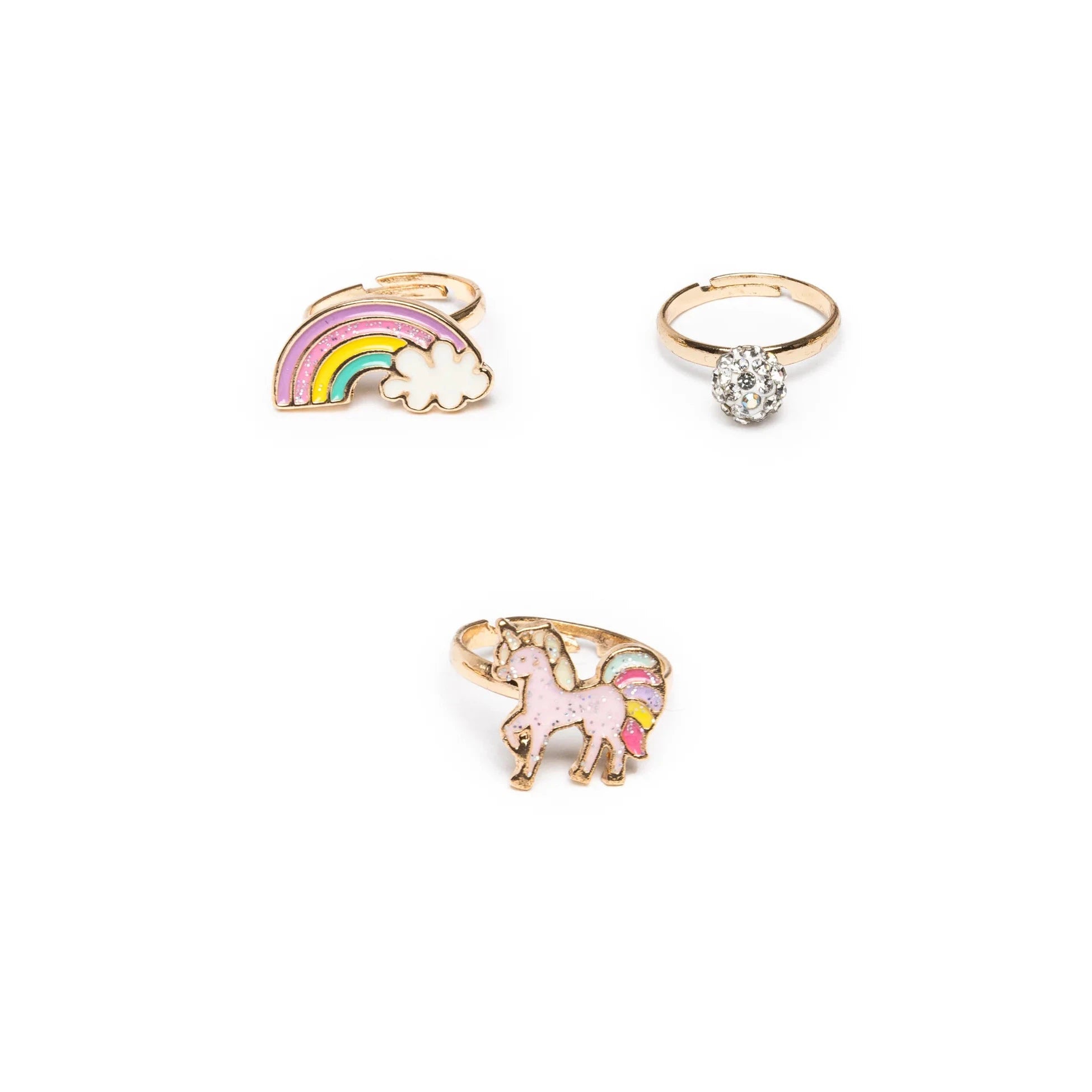 Great Pretenders Boutique Unicorn & Rainbows Rings Set Great Pretenders Boutique Unicorn & Rainbows Rings Set