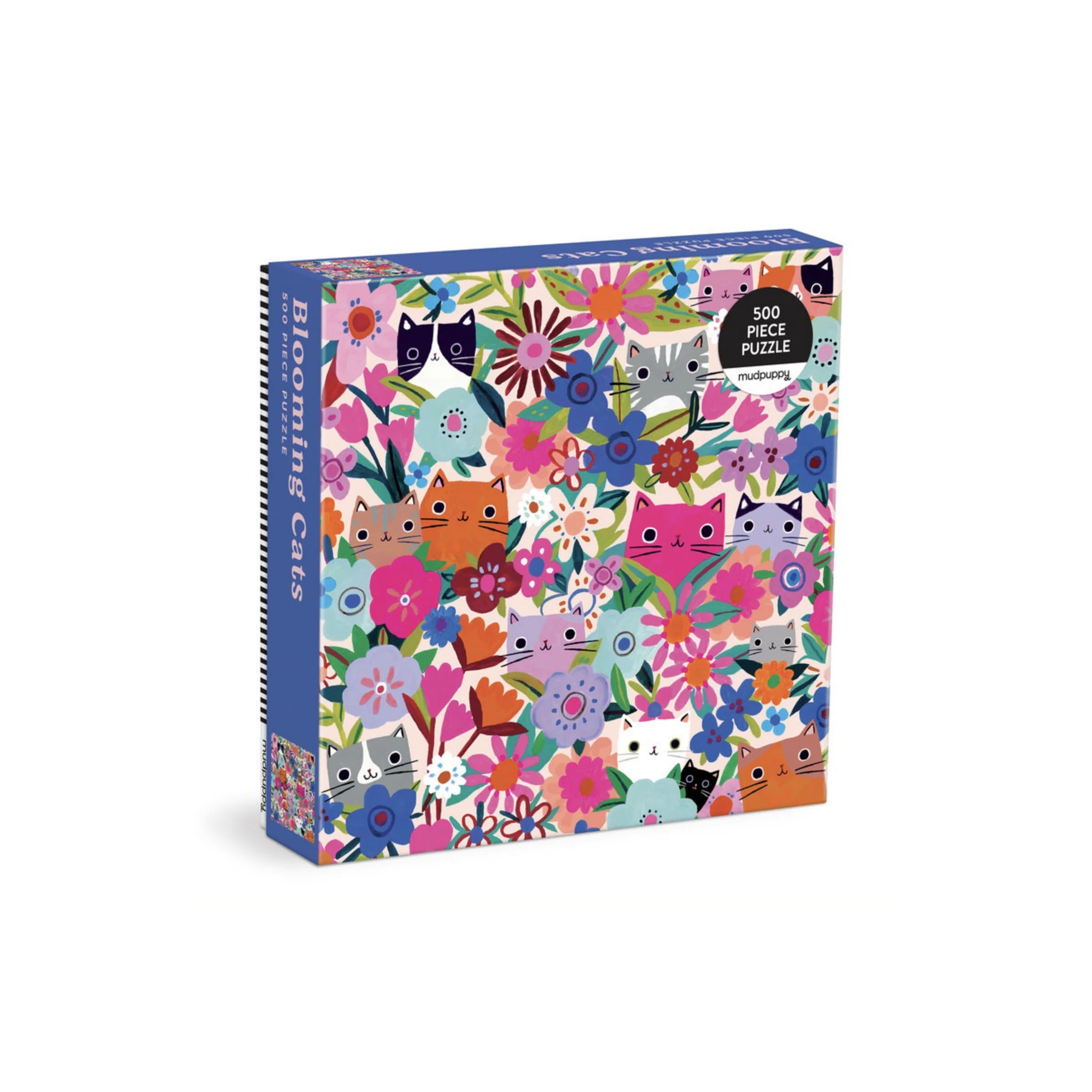 Mudpuppy blooming cats 500pc puzzle – Dilly Dally Kids