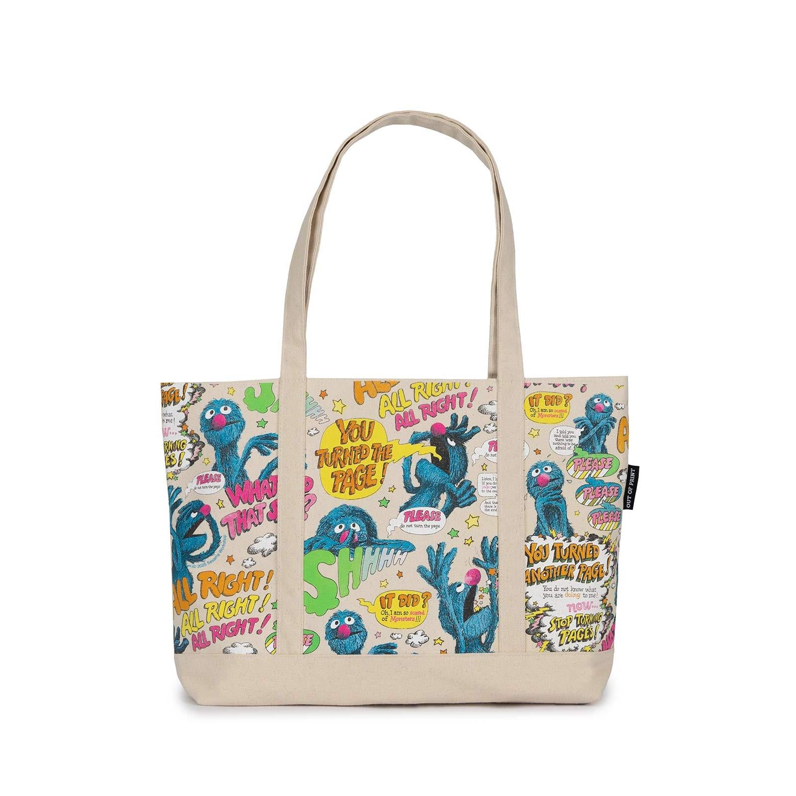 Monster at the End of this Book large zippered tote bag – Dilly