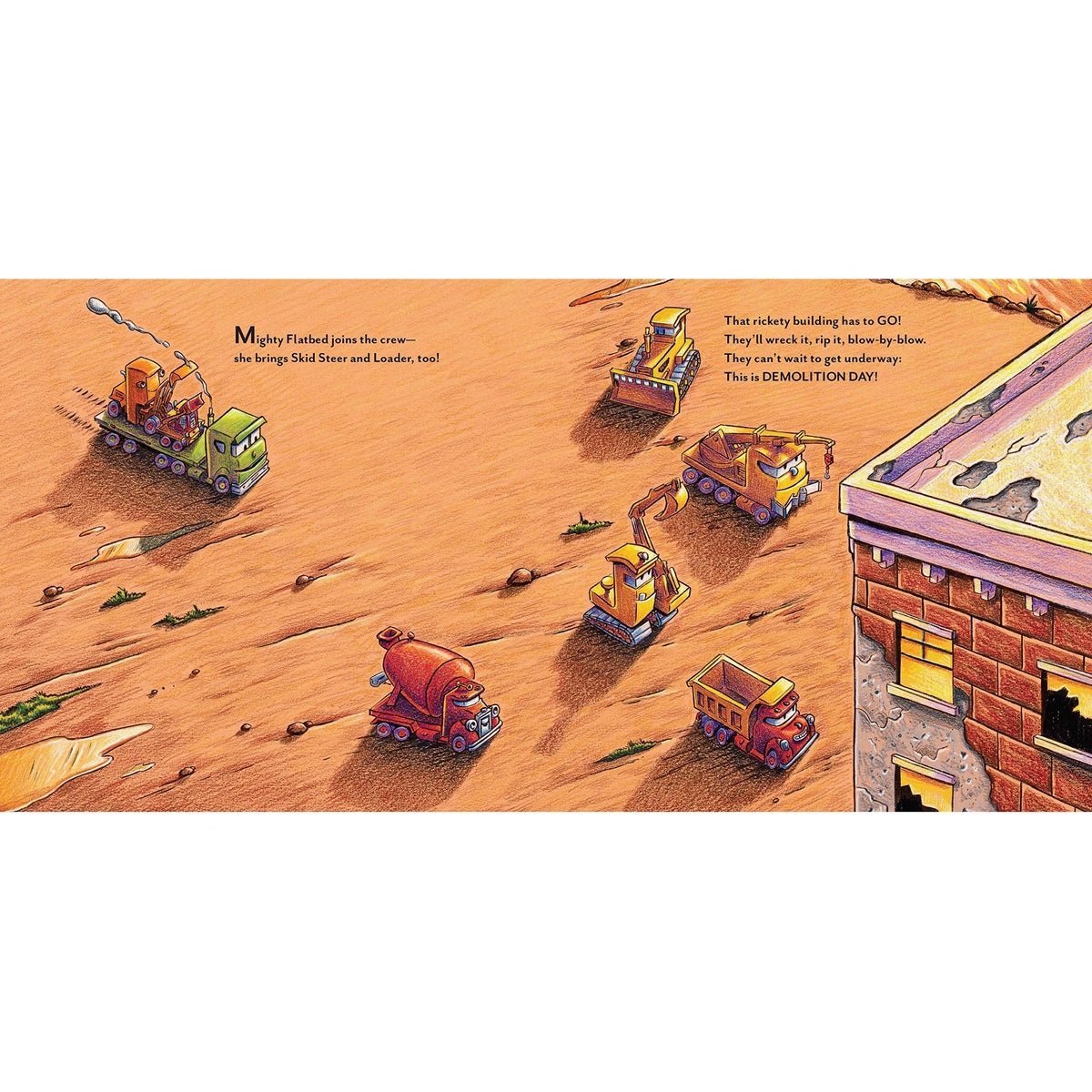 construction site mission demolition! Dilly Dally Kids