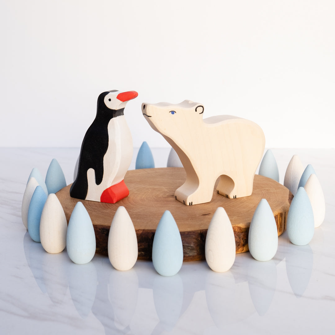 Wooden best sale penguin toy