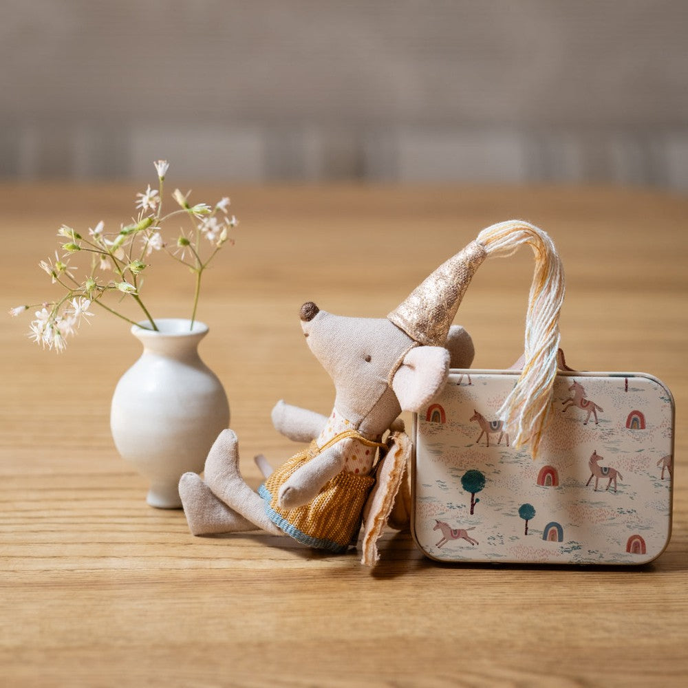 Maileg fairy clothes in suitcase little sister mouse Dilly Dally Kids