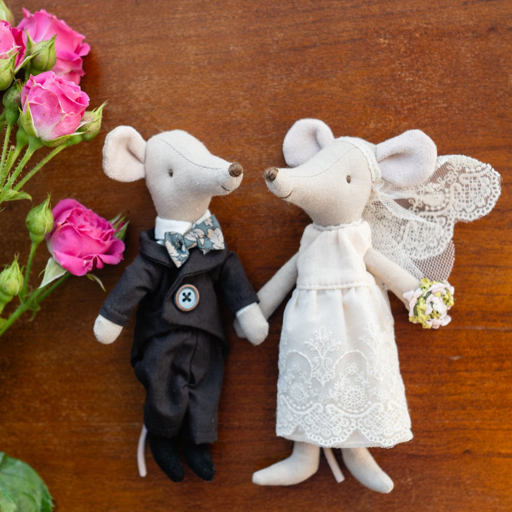 MAILEG MICE WEDDING COUPLE IN BOX MAILEG MICE WEDDING COUPLE IN BOX