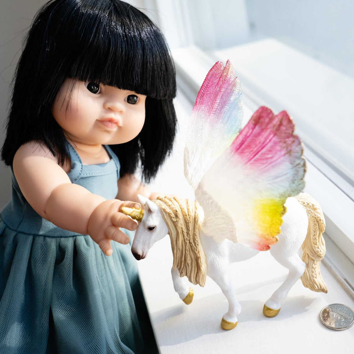 Schleich winged rainbow store unicorn