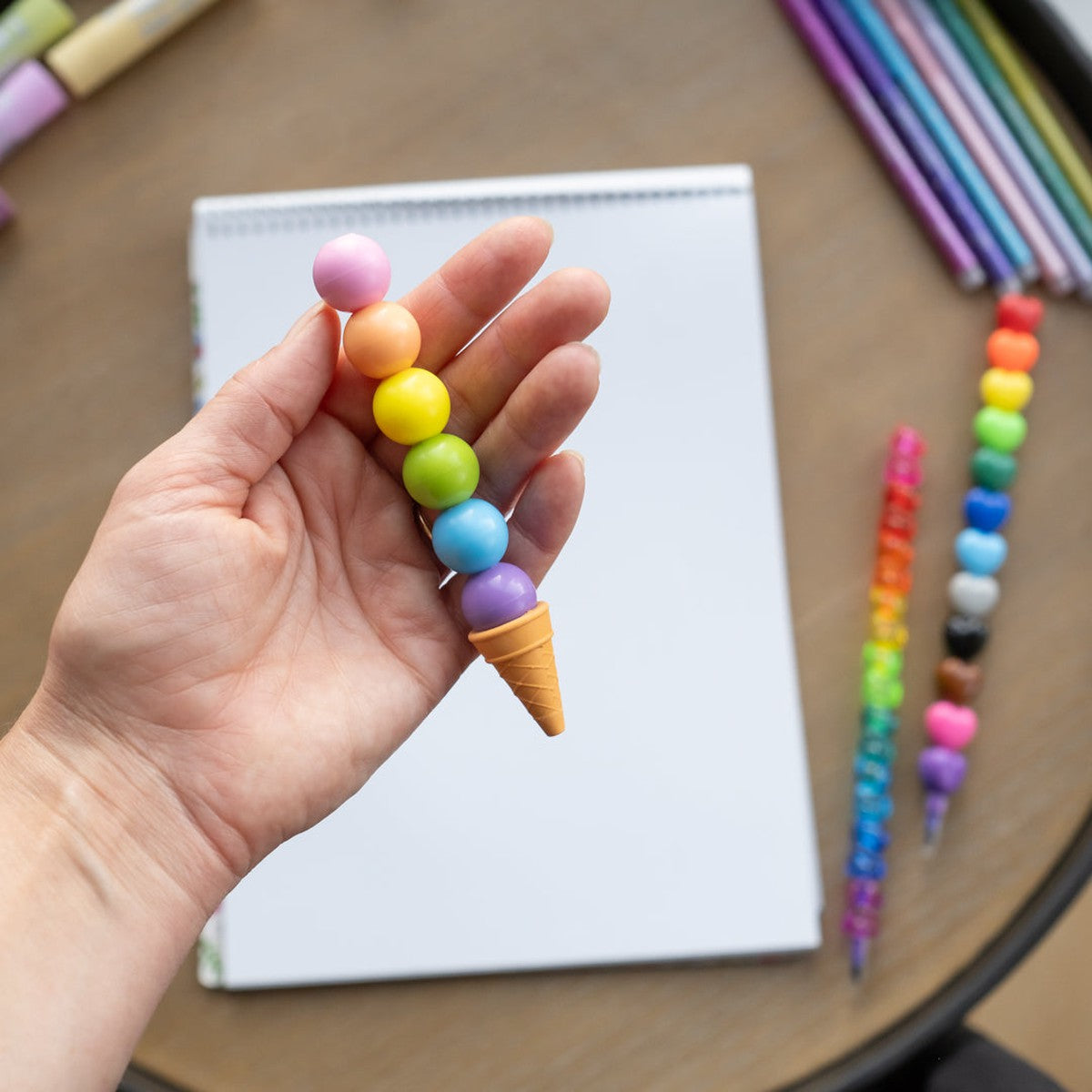 Ooly rainbow scoops vanilla scented stacking erasable crayons – Dilly ...