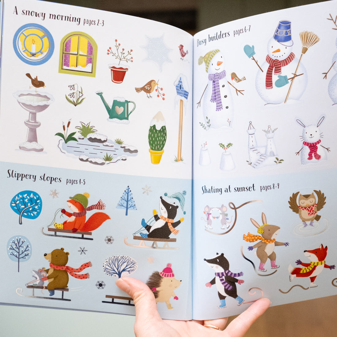 Usborne sparkly winter sticker book – Dilly Dally Kids