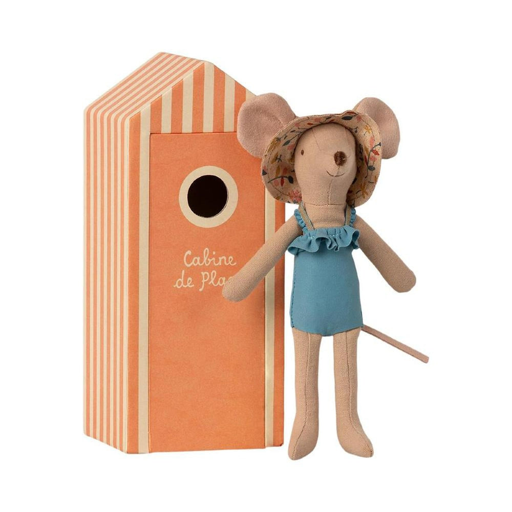 Maileg mum beach mouse in cabin de plage – Dilly Dally Kids
