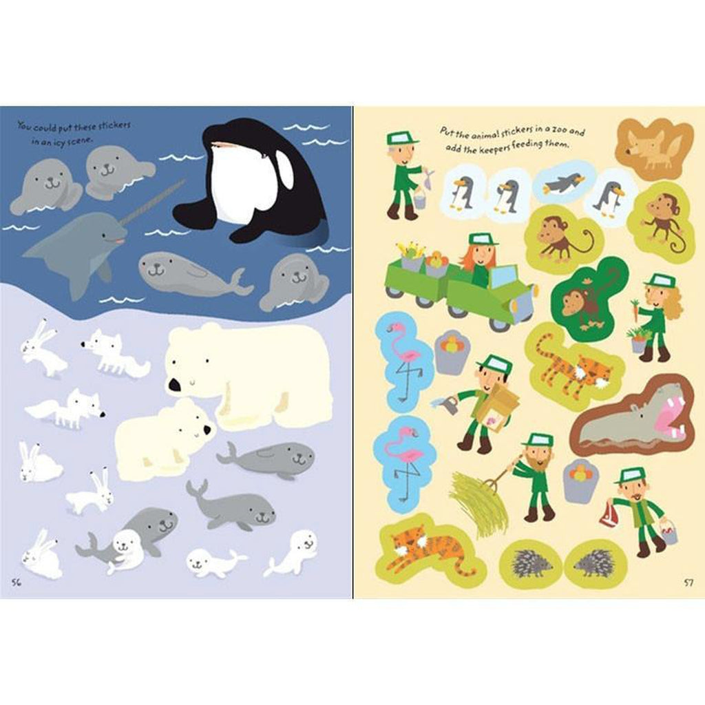 1000 animal stickers-arts & crafts-Harper Collins-Dilly Dally Kids