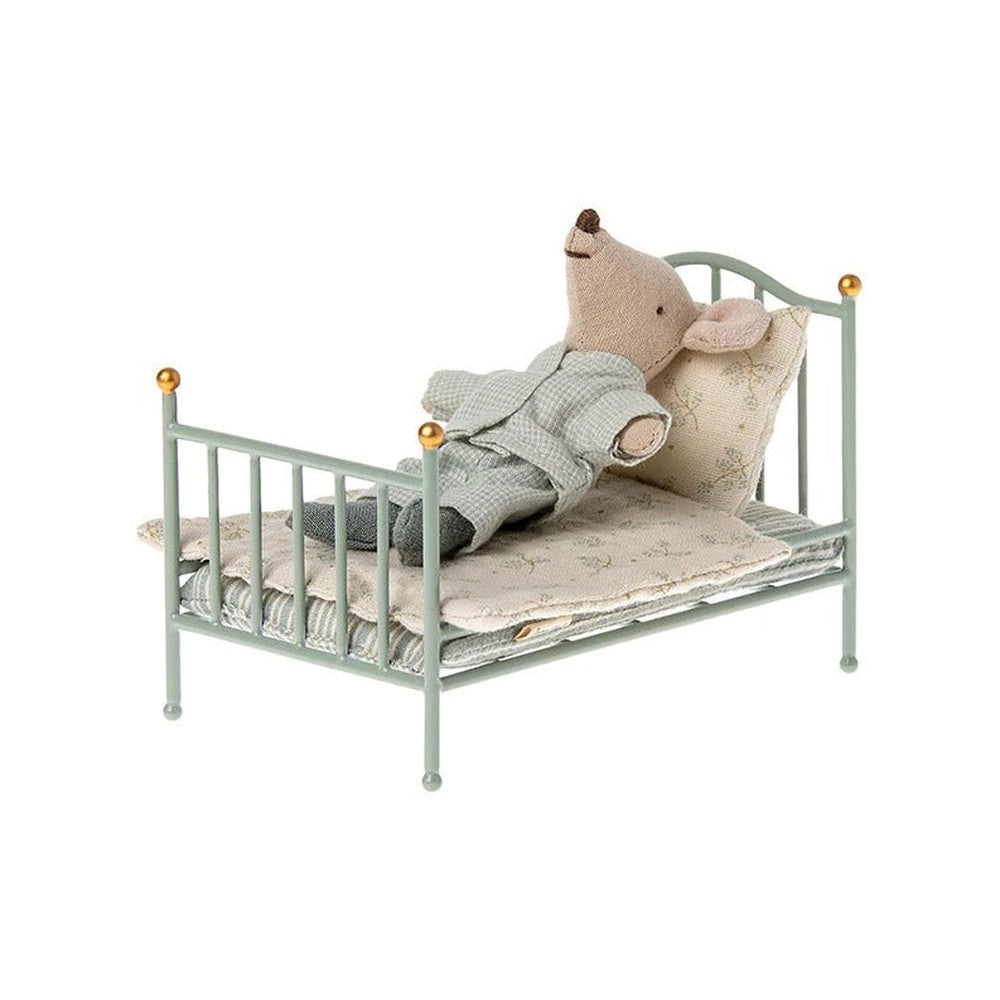 Maileg Mouse Vintage Bed Mint