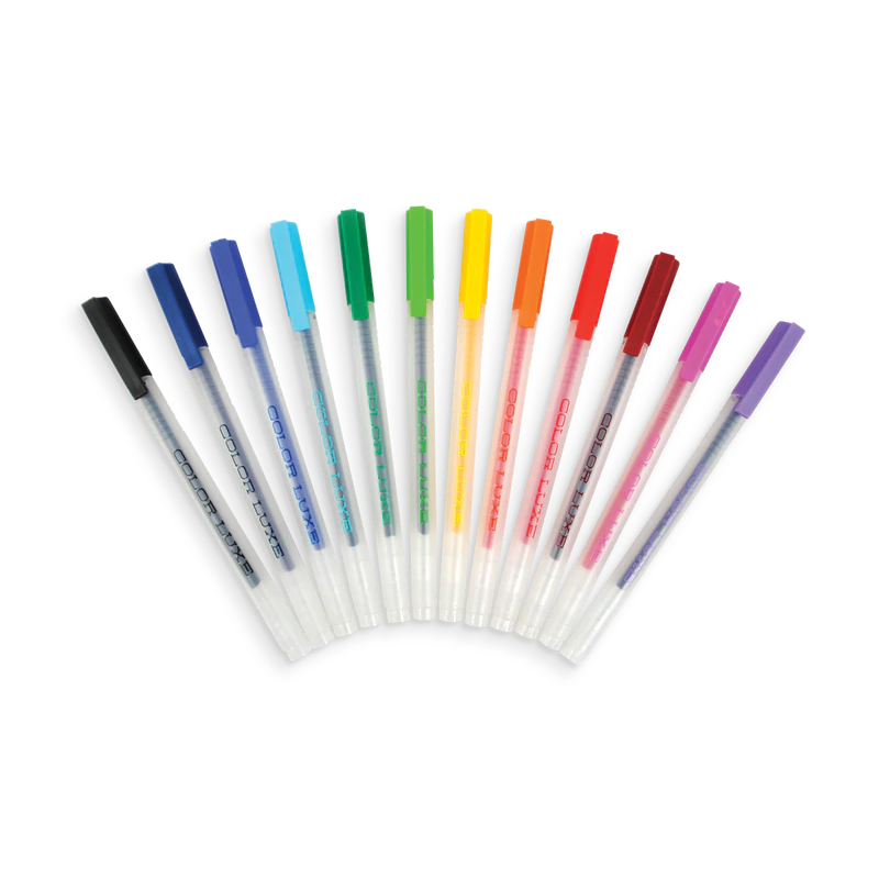 Ooly colour luxe gel pens set of 12 Dilly Dally Kids