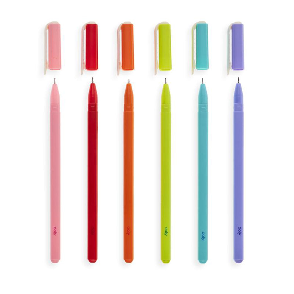 Metallic gel store pen sets