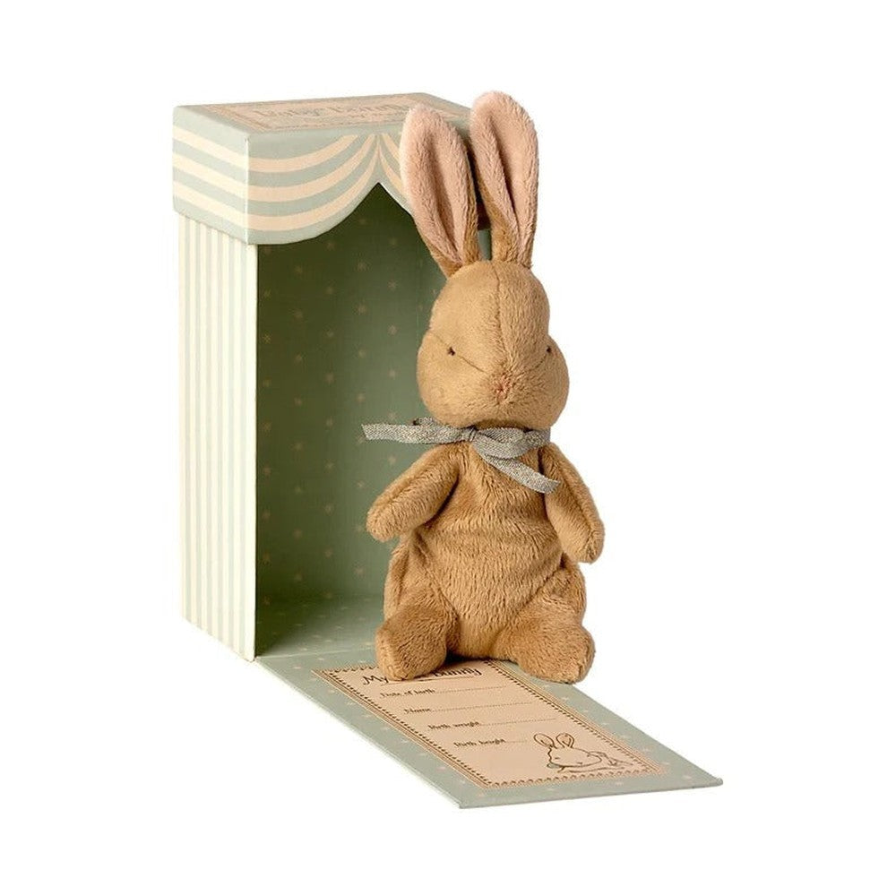 Maileg my first bunny in box light blue Dilly Dally Kids