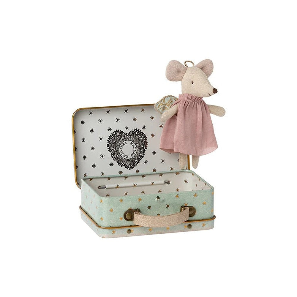 人形 Maileg Maileg little guardian mouse in suitcase – Dilly Dally Kids
