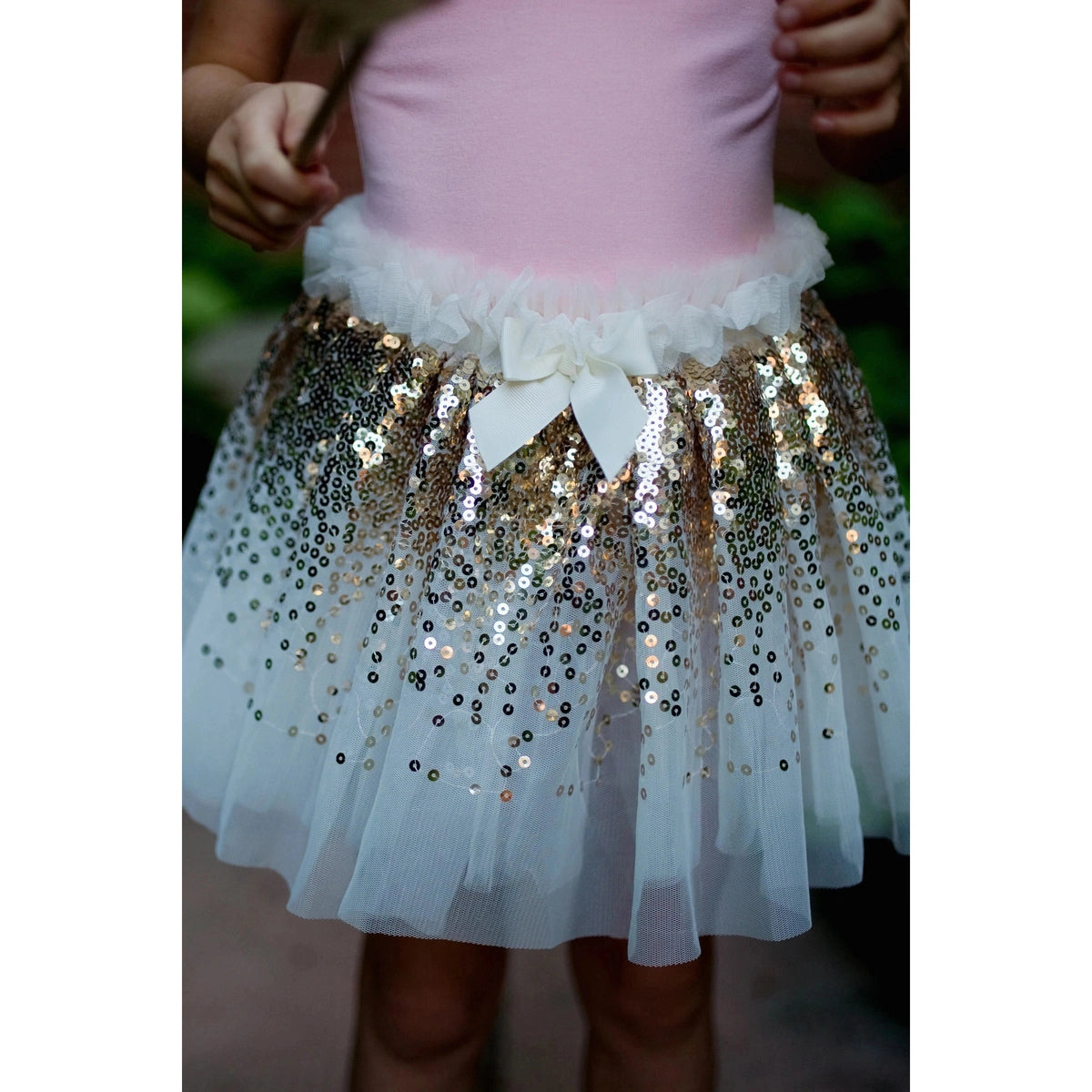 Gold sequin tutu skirt hot sale
