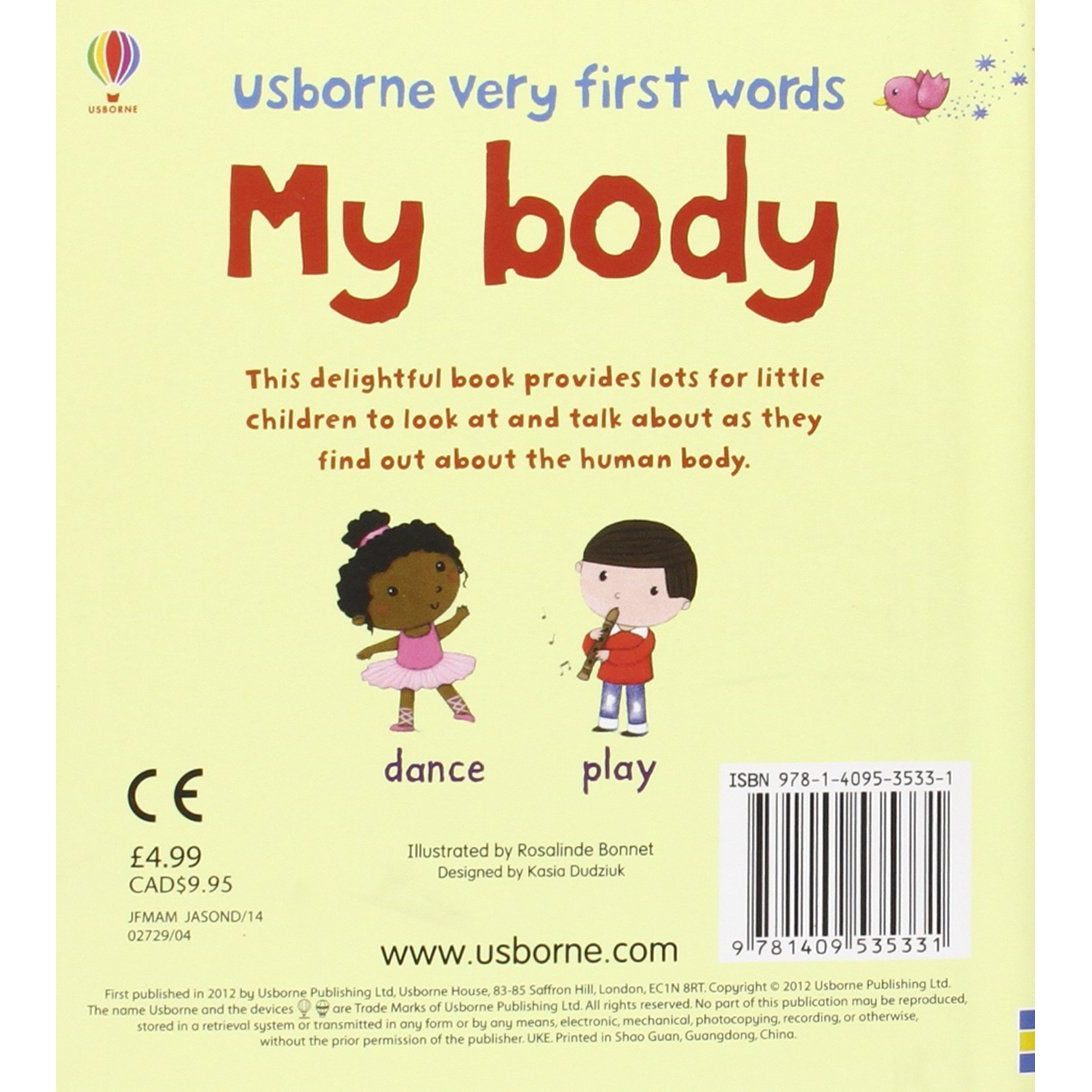 Usborne very first words body – Dilly Dally Kids