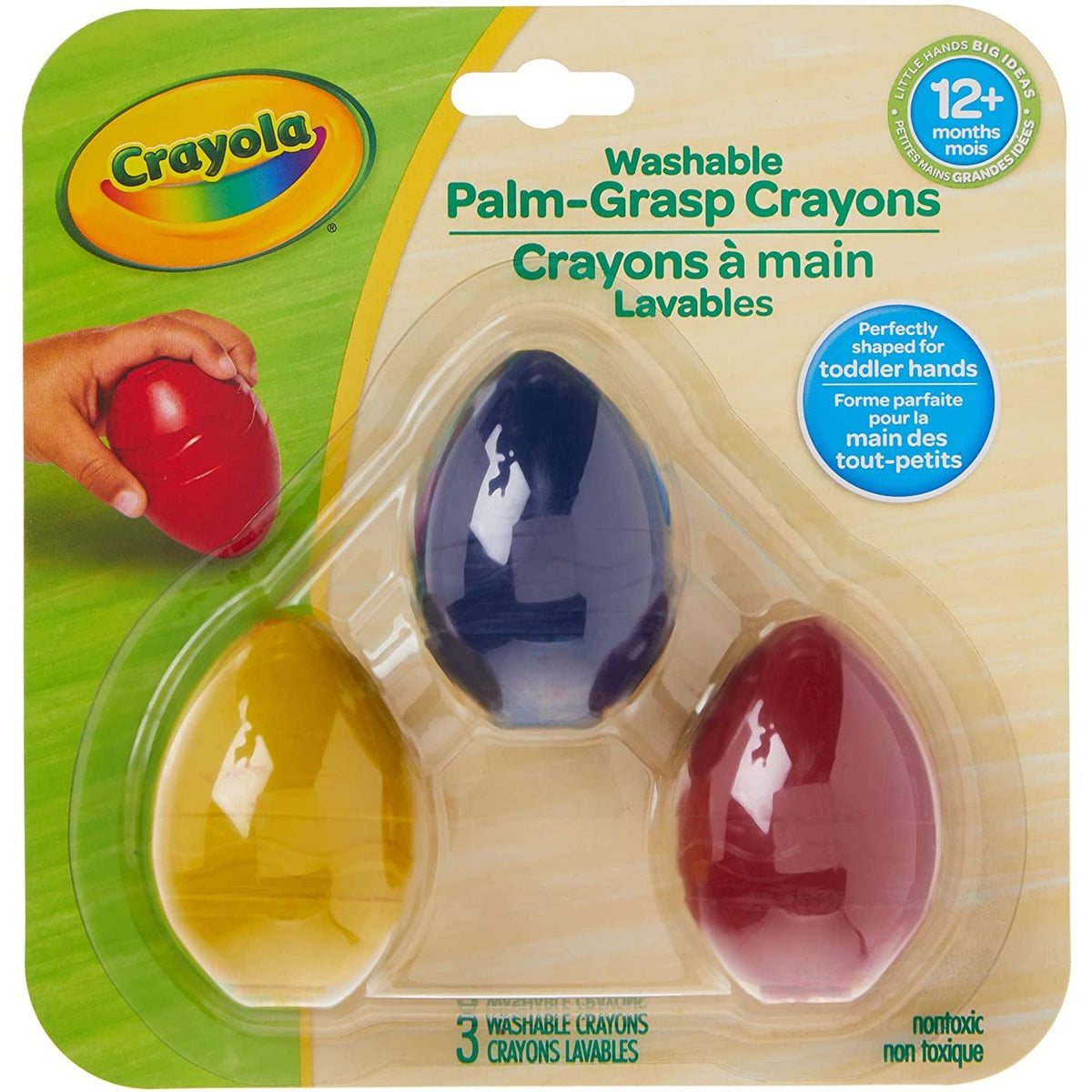 Crayola Washable Palm Grasp Crayons For Toddlers