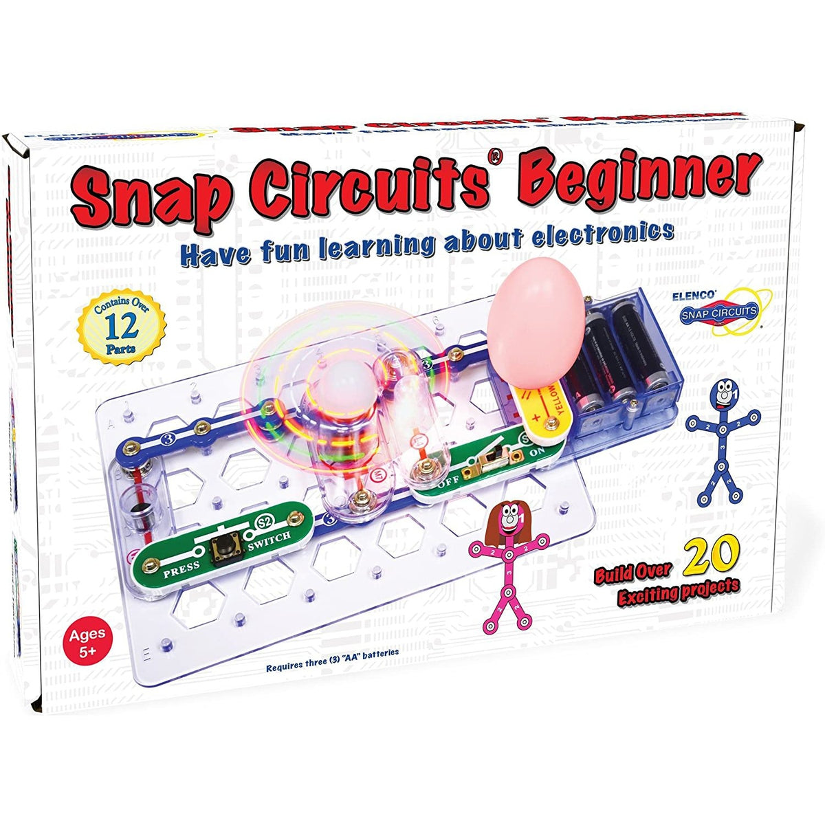 Snap Circuits Jr. Educational 100 Experiments Pack of 10, Elenco