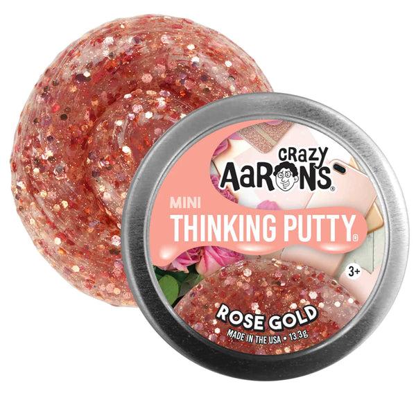 Crazy Aaron s mini thinking putty rose gold