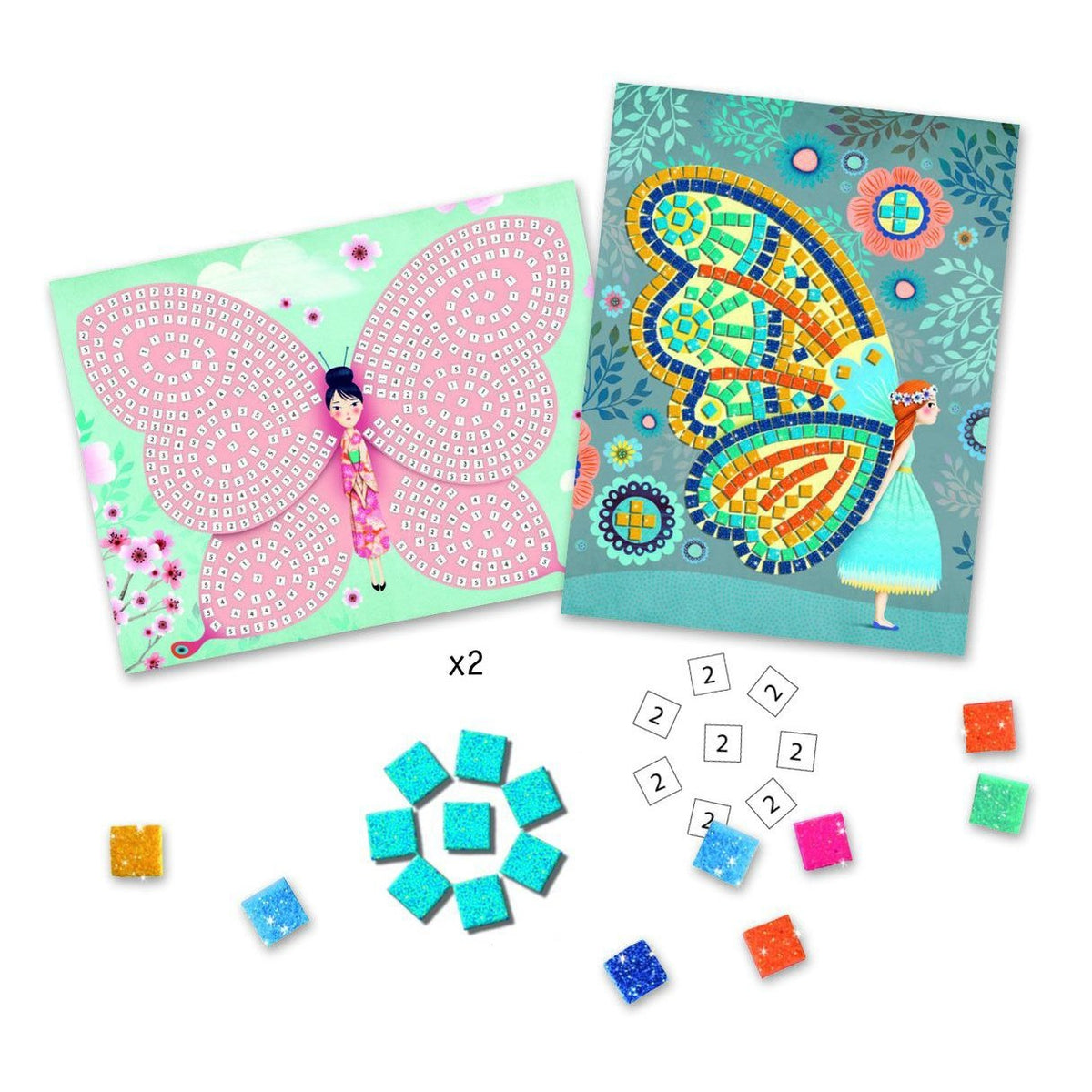 Djeco butterflies mosaic kit – Dilly Dally Kids