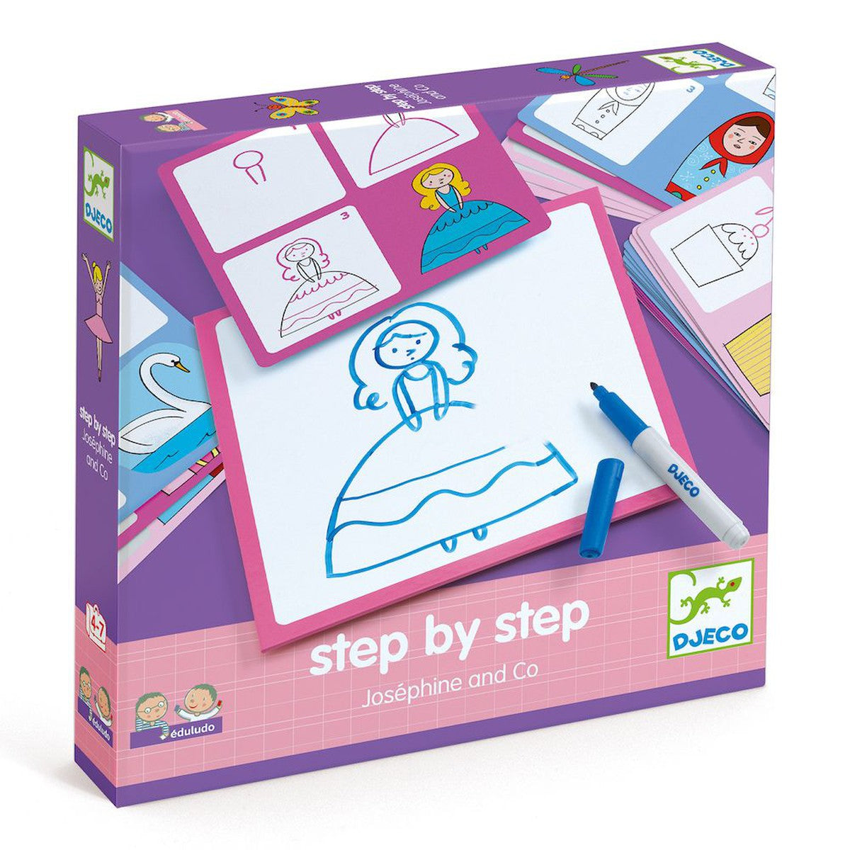 Djeco step by step Josephine & co drawing kit – Dilly Dally Kids