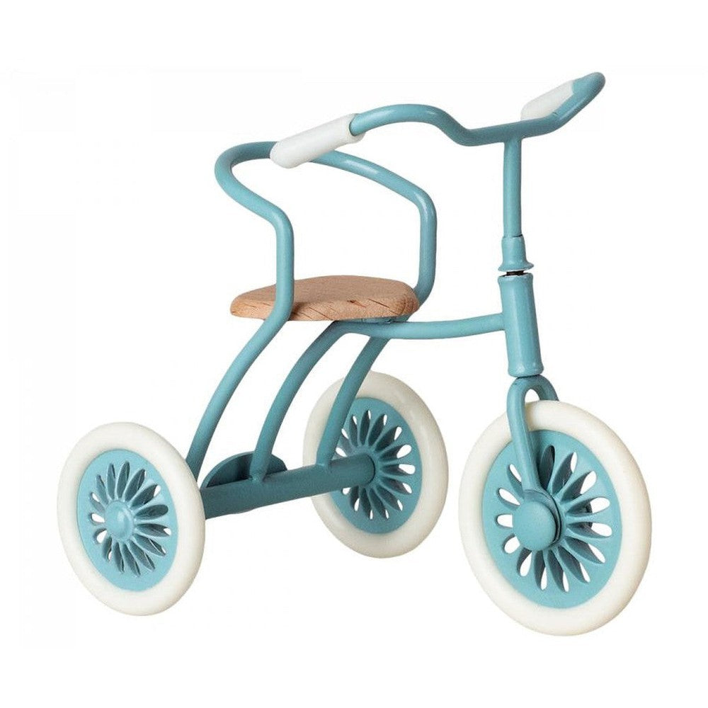 Maileg abri a tricycle for mouse petrol blue