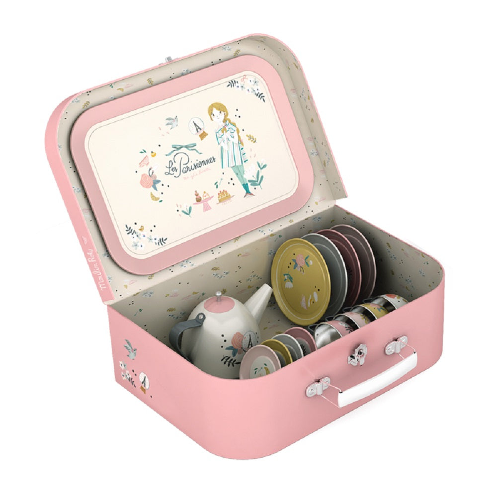 Moulin Roty - Mademoiselle Blanche's Little Wardrobe Suitcase and Doll