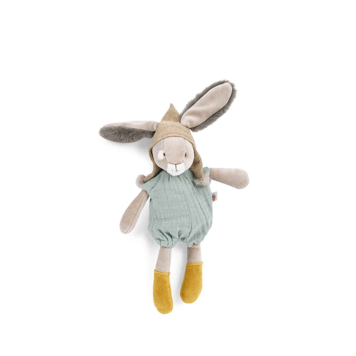 Moulin Roty trois petits lapins Sage Rabbit Little Soft Toy