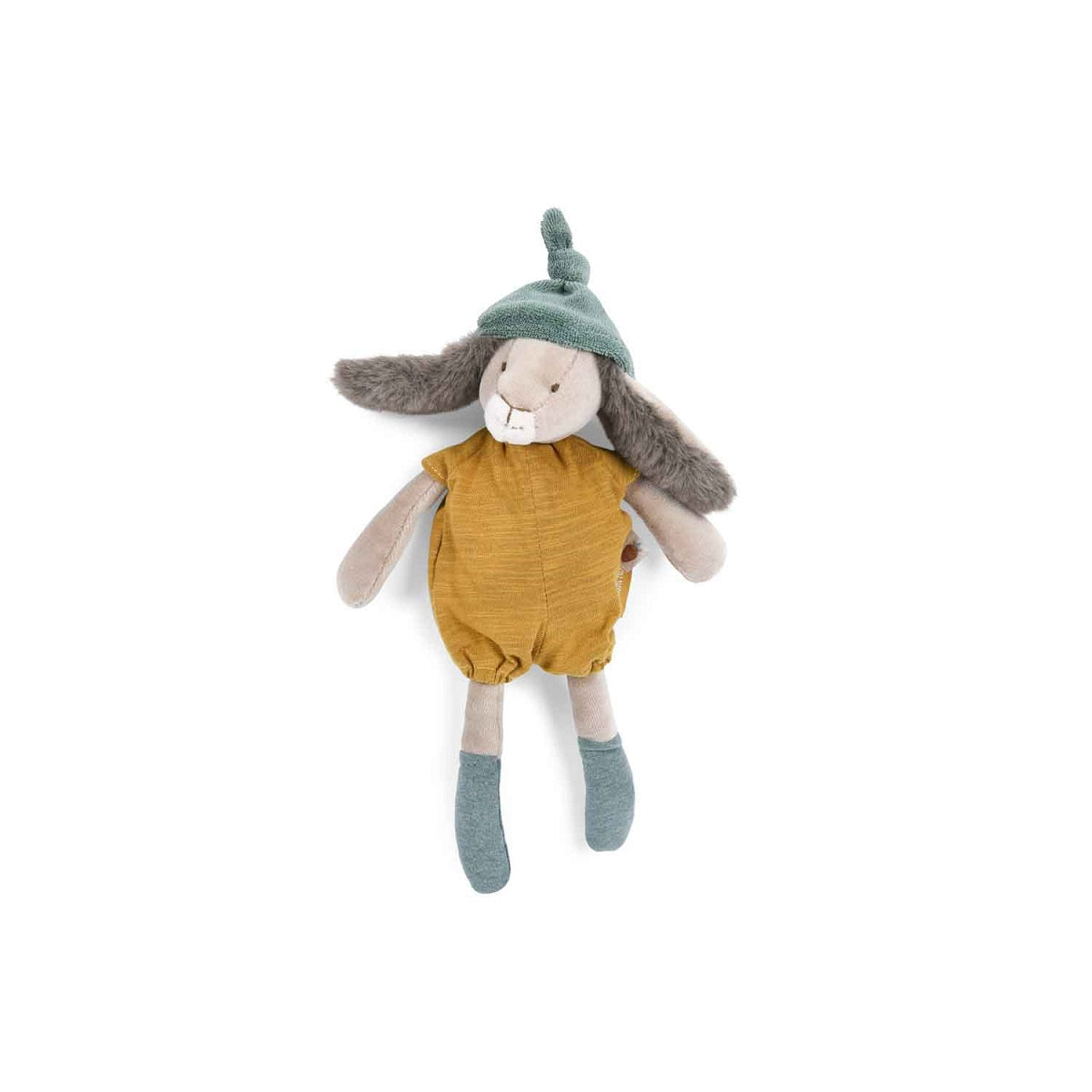 Moulin Roty trois petits lapins ochre rabbit little soft toy