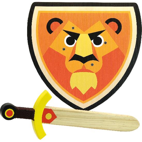 Vilac lion shield & sword – Dilly Dally Kids