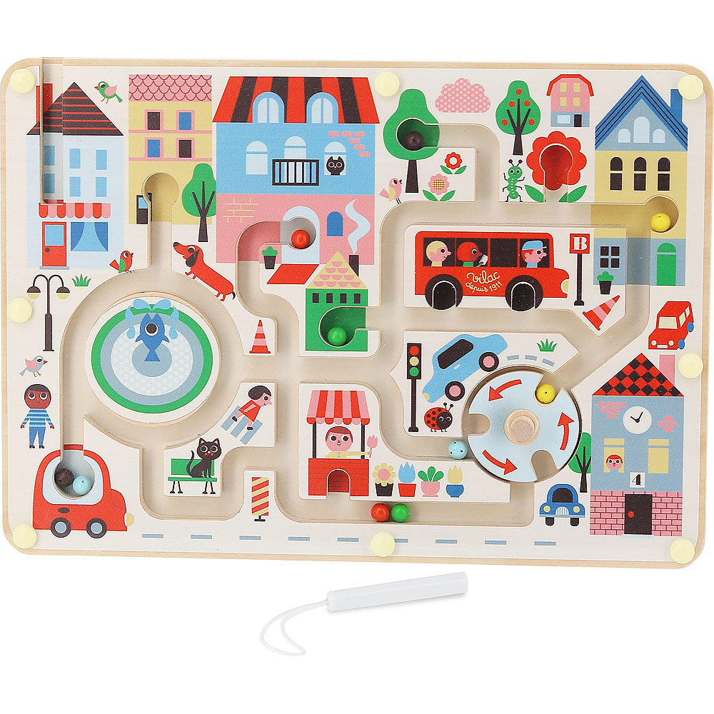 Magnetic city shop toy