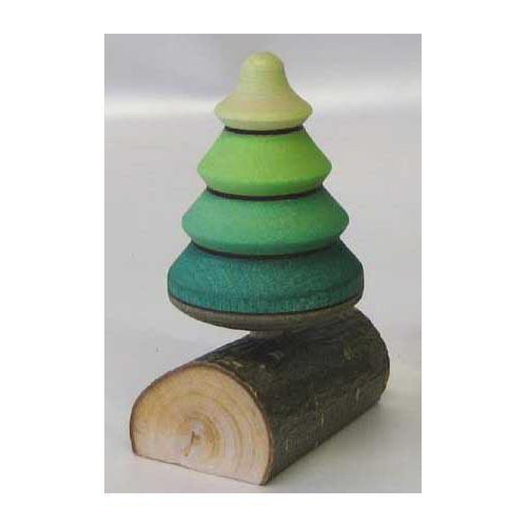 baumkreisel tree on log stand top-pocket money-mader-Dilly Dally Kids