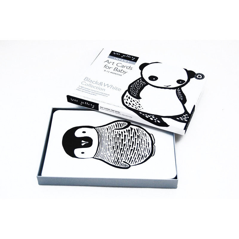 black and white art cards for baby-baby-Wee Gallery-Dilly Dally Kids