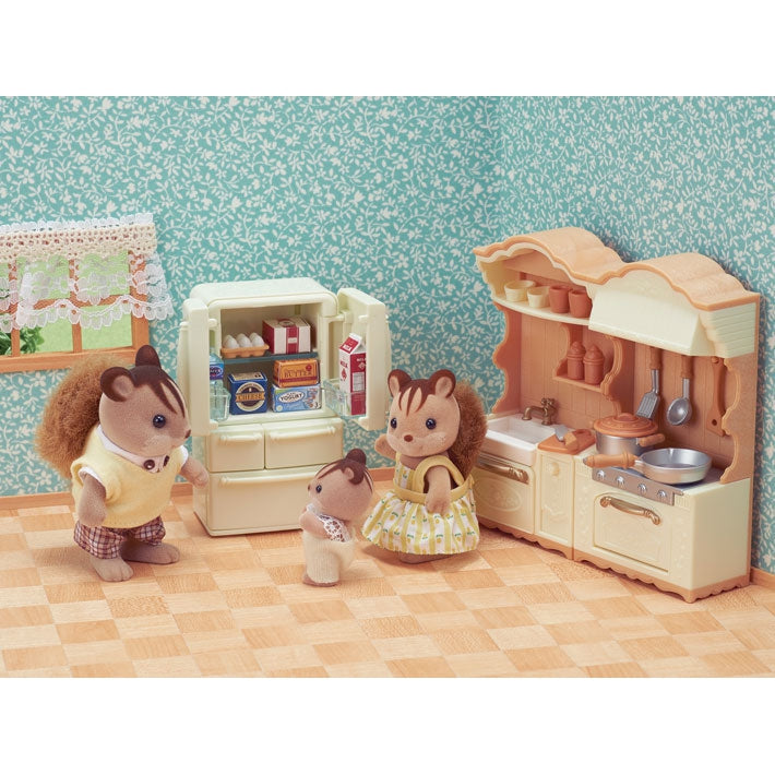 Calico critters kitchen store set & accessories